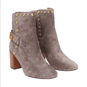 Tory Burch Kira studded suede ankle boots. Size 8.5.